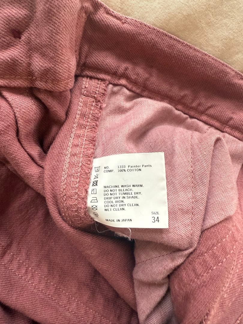 SHISHIKUI Painter pants / D.PINK 34サイズ