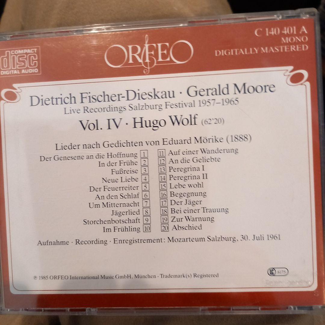 サイン付き❗フィッシャー=ディースカウ ヴォルフ歌曲集