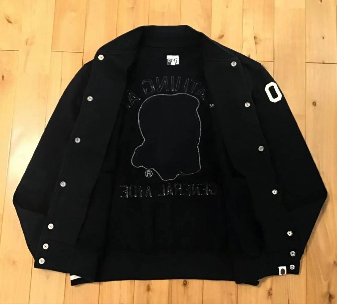 A BATHING APE エイプsweat varsity jacket