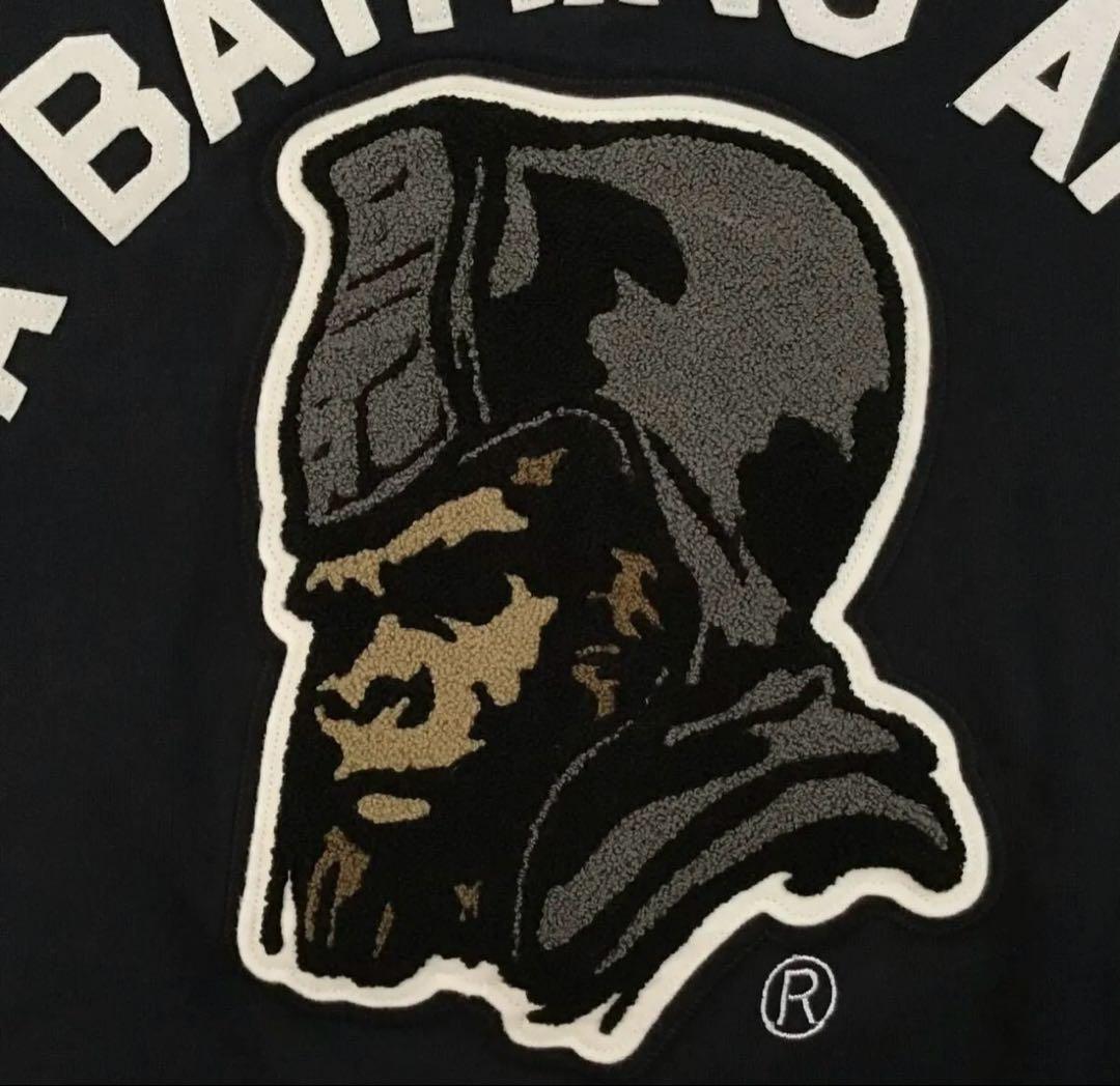 A BATHING APE エイプsweat varsity jacket