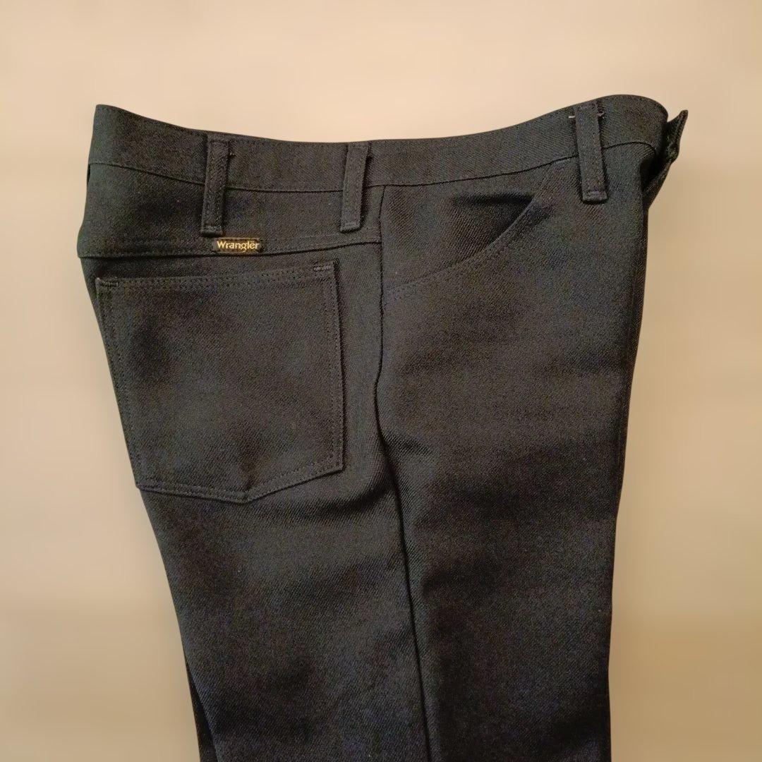 80s~ ラングラー ランチャーパンツ ブラック USA製 W33L30表記