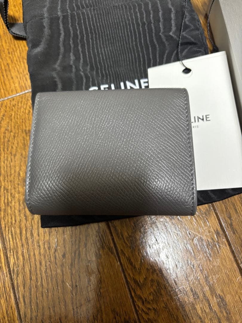 【あいさん専用】CELINE グレー 三つ折り財布 保存袋付き
