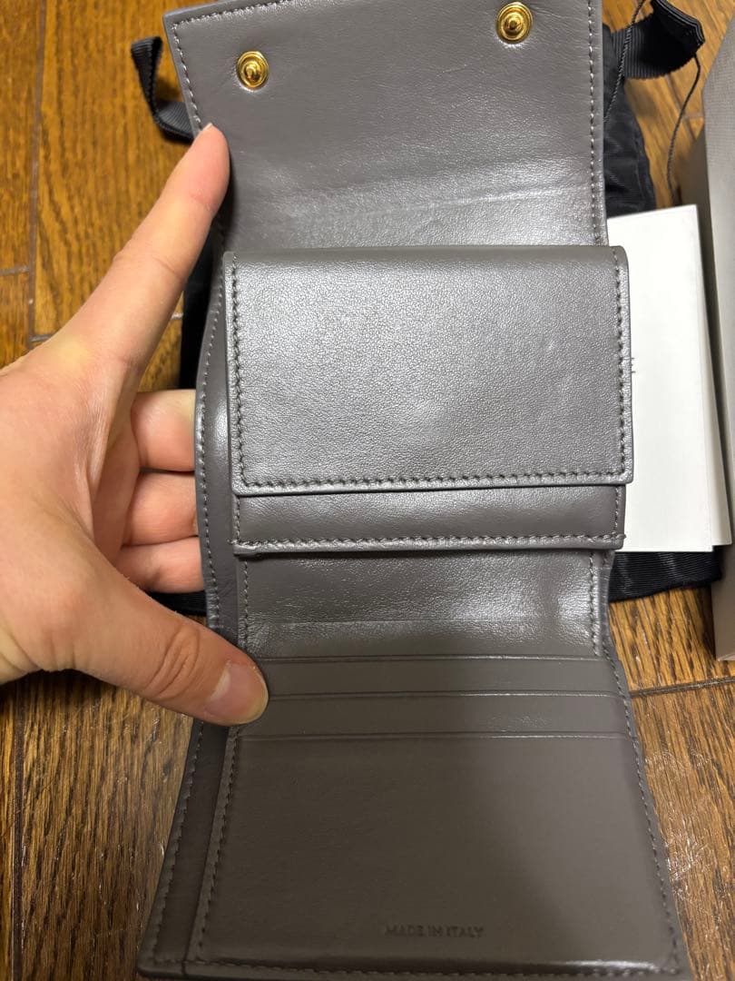 【あいさん専用】CELINE グレー 三つ折り財布 保存袋付き