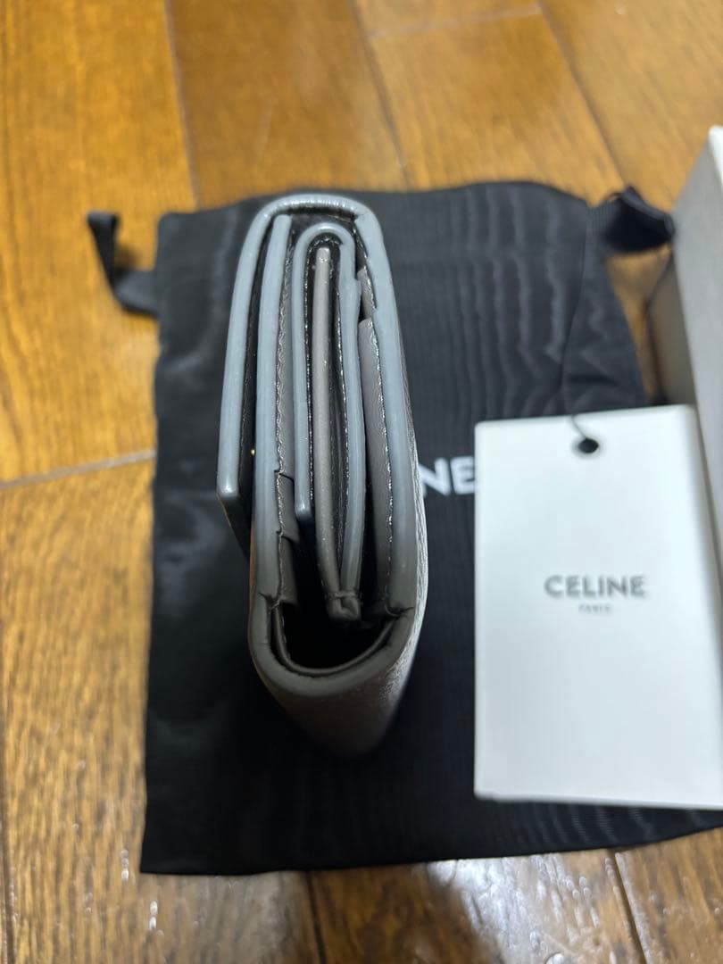 【あいさん専用】CELINE グレー 三つ折り財布 保存袋付き
