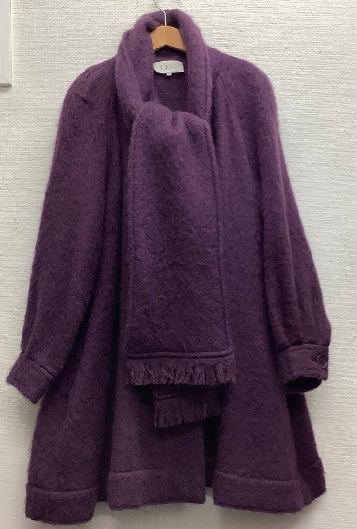 美品　ディオール　Dior ミスディオール　モヘア　ロングコート　ヴィンテージ