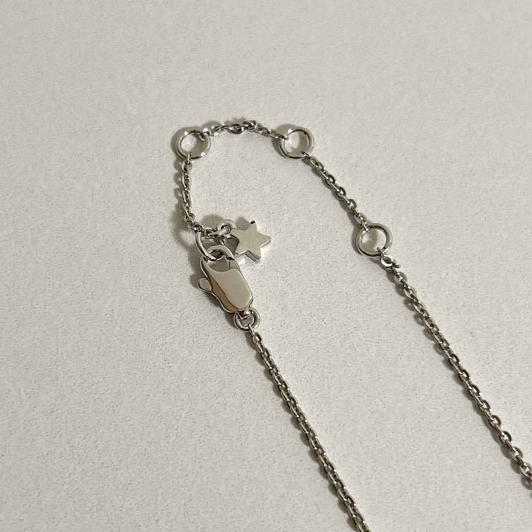 【極美品・希少】Dior ネックレス ロゴ スター ラインストーン シルバー