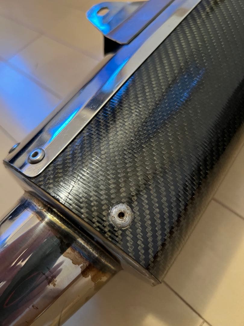 ま*ぼ様 セロー250　SP忠男 マフラー　サイレンサー　カーボン