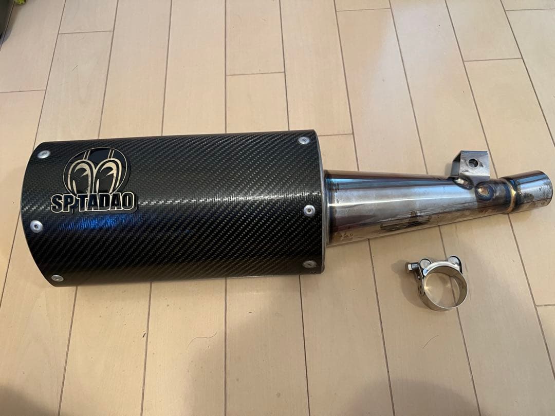 ま*ぼ様 セロー250　SP忠男 マフラー　サイレンサー　カーボン
