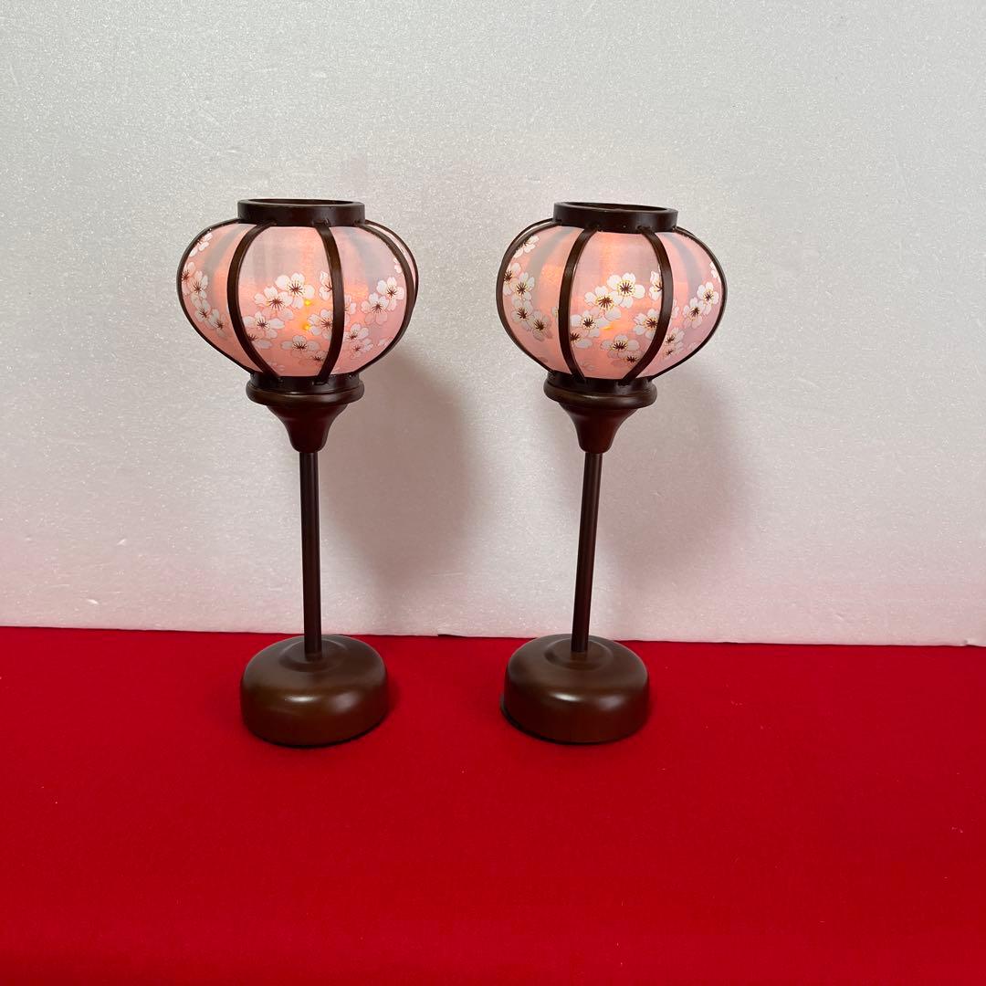 親王飾り　宴(燭台変更) 27cm雪洞、刺繍入本毛氈