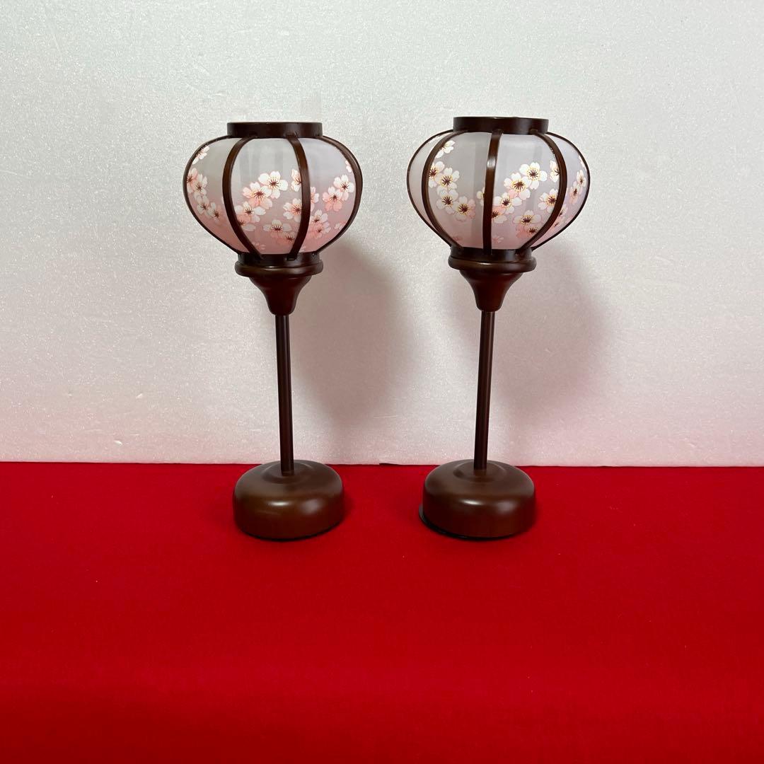 親王飾り　宴(燭台変更) 27cm雪洞、刺繍入本毛氈