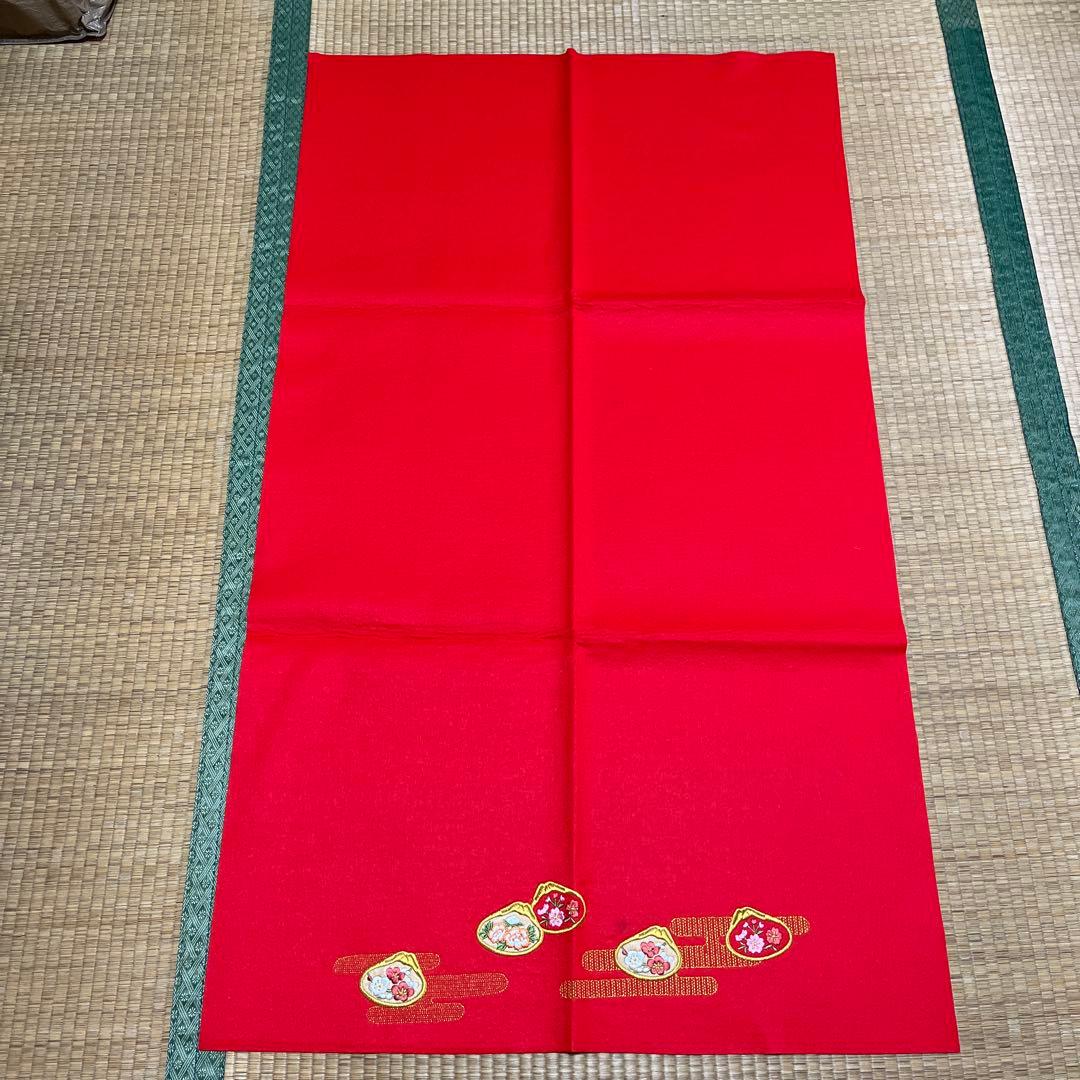 親王飾り　宴(燭台変更) 27cm雪洞、刺繍入本毛氈