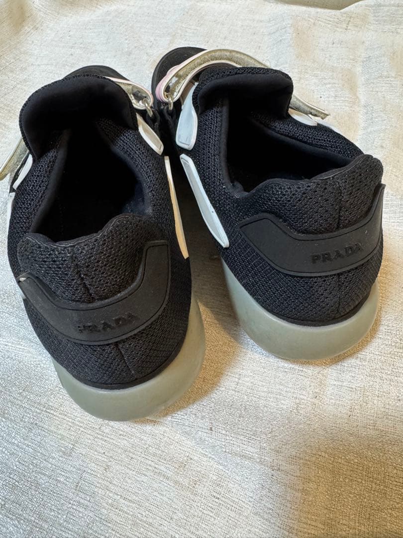 Prada プラダ　カジュアルスニーカー ブラック/ピンク　37