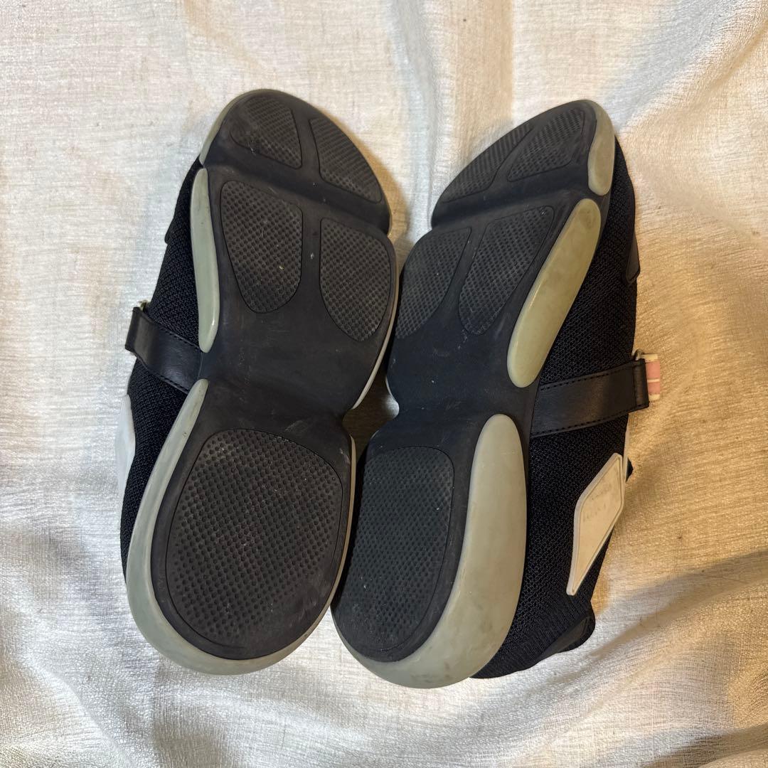 Prada プラダ　カジュアルスニーカー ブラック/ピンク　37