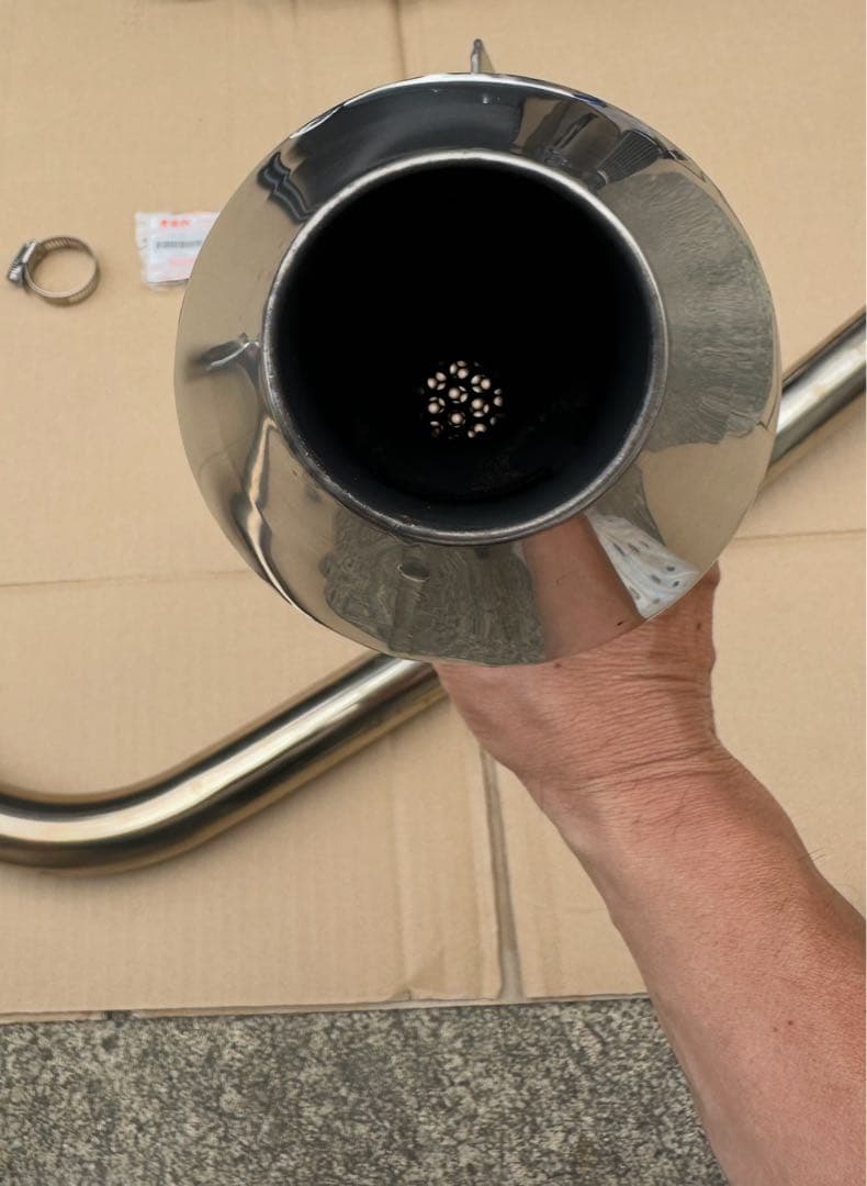 RSヨコタ グラストラッカーNJ4BA用 ビューティメガホンマフラー美品