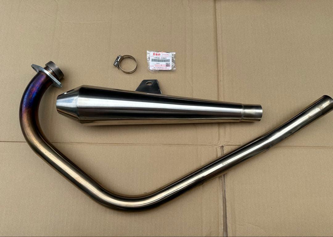 RSヨコタ グラストラッカーNJ4BA用 ビューティメガホンマフラー美品