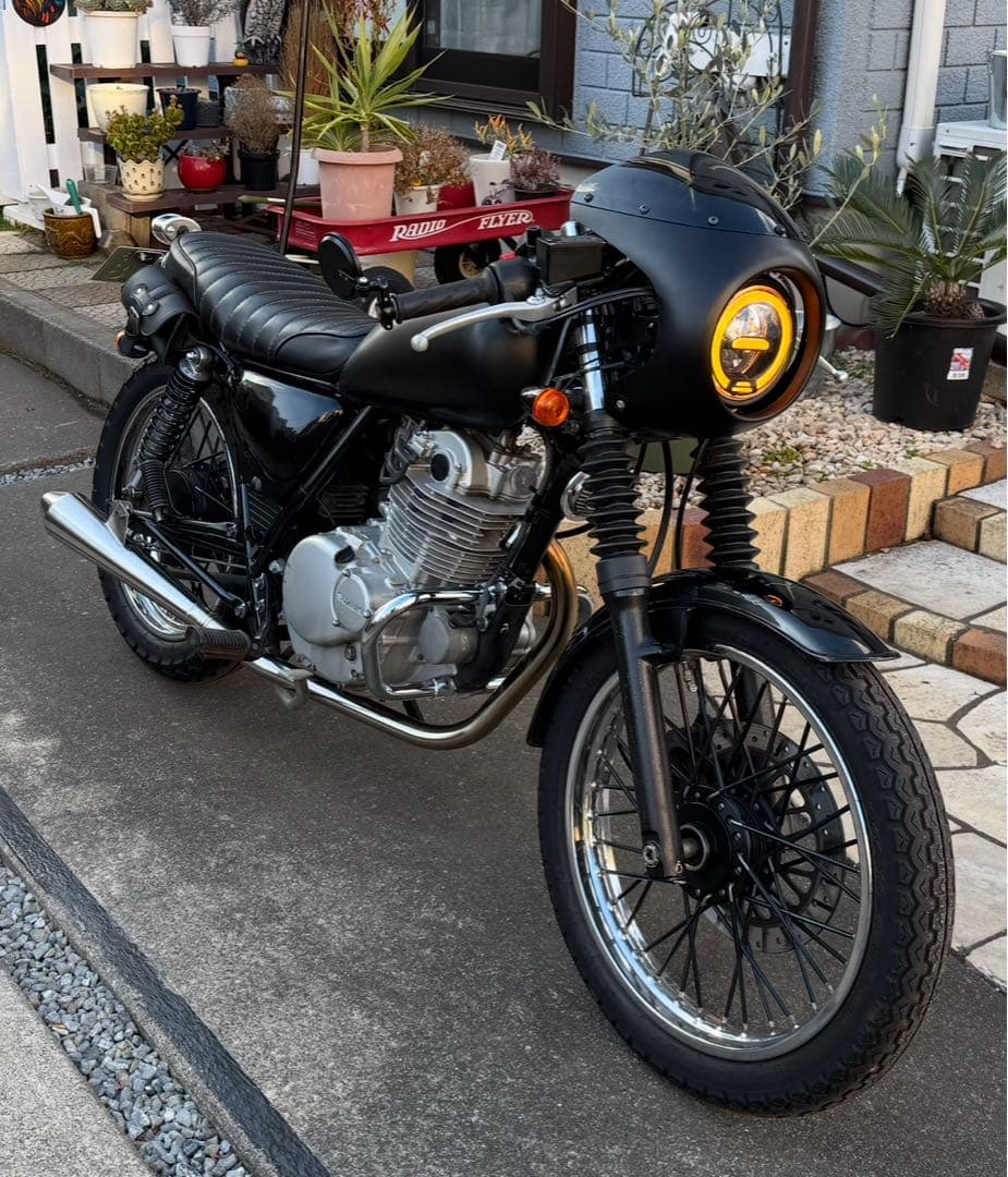 RSヨコタ グラストラッカーNJ4BA用 ビューティメガホンマフラー美品