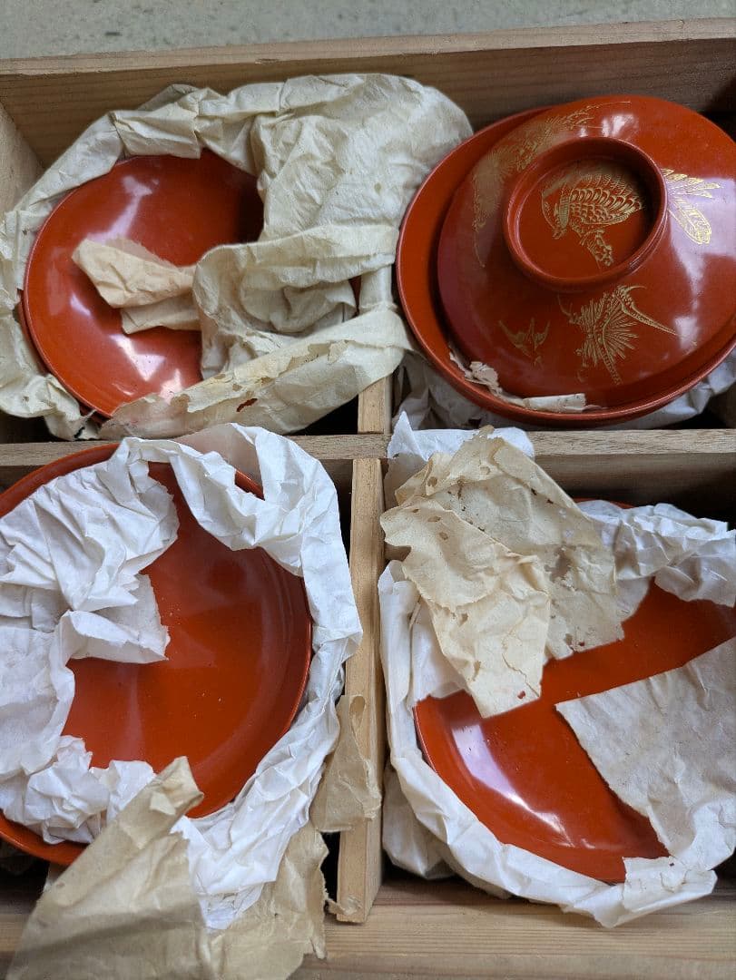 金蒔絵 木製漆器 骨董 漆器 蒔絵 吸物椀 お椀 蓋付　20個　骨董品　年代物