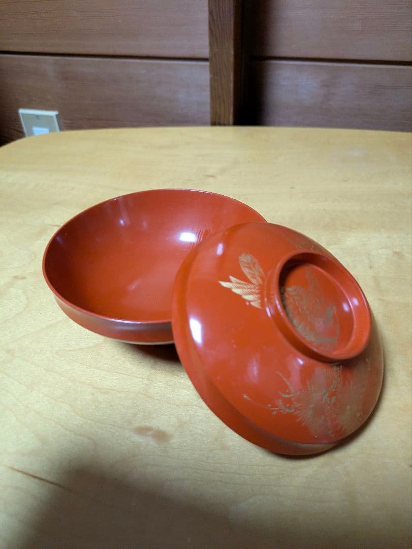 金蒔絵 木製漆器 骨董 漆器 蒔絵 吸物椀 お椀 蓋付　20個　骨董品　年代物