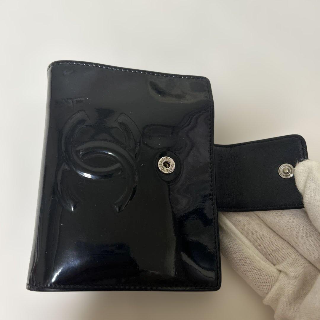 CHANEL ブラック 二つ折り財布