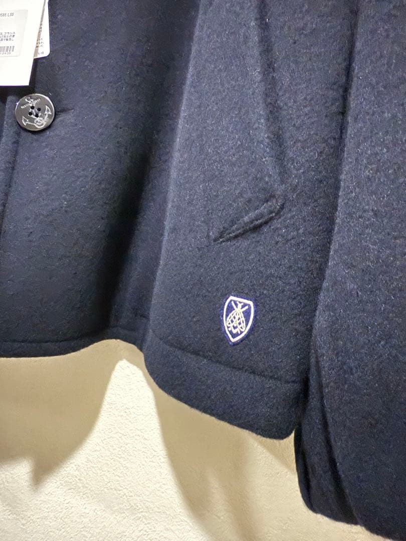 【新品未使用】ORCIVAL ウールカーディガン ジャケット ダークネイビー