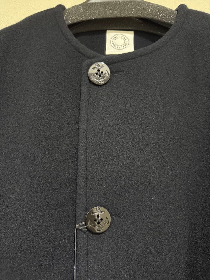 【新品未使用】ORCIVAL ウールカーディガン ジャケット ダークネイビー