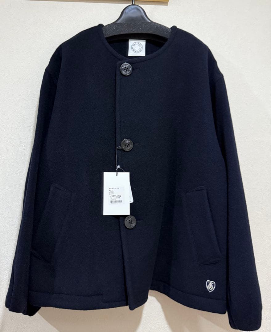 【新品未使用】ORCIVAL ウールカーディガン ジャケット ダークネイビー