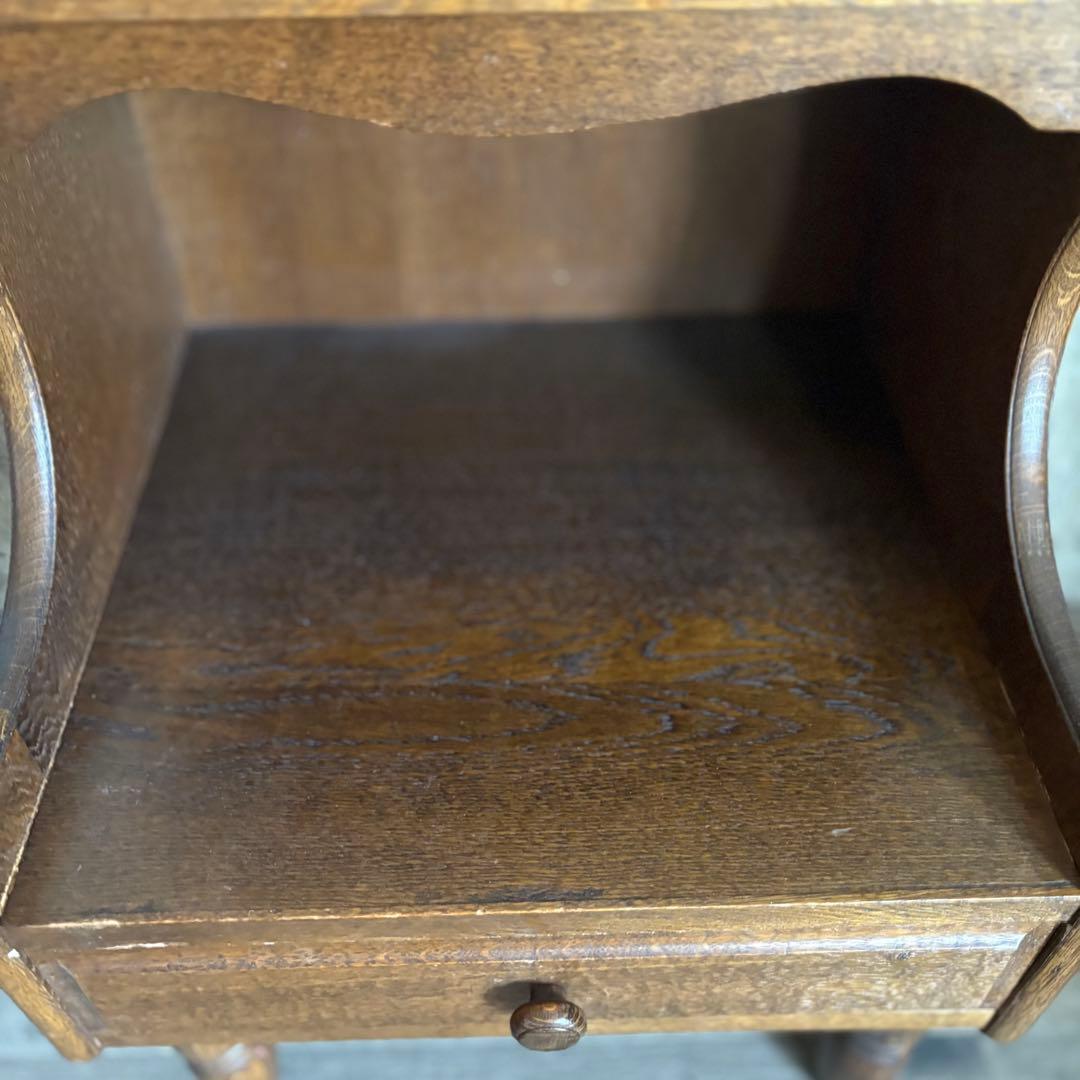 ヴィンテージ　ベッドサイド　ミニラック　オーク　無垢材