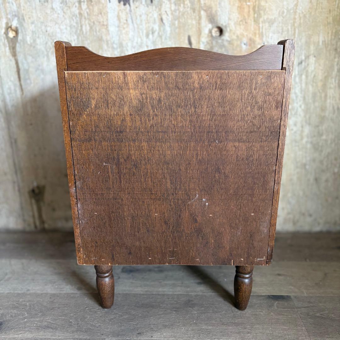 ヴィンテージ　ベッドサイド　ミニラック　オーク　無垢材