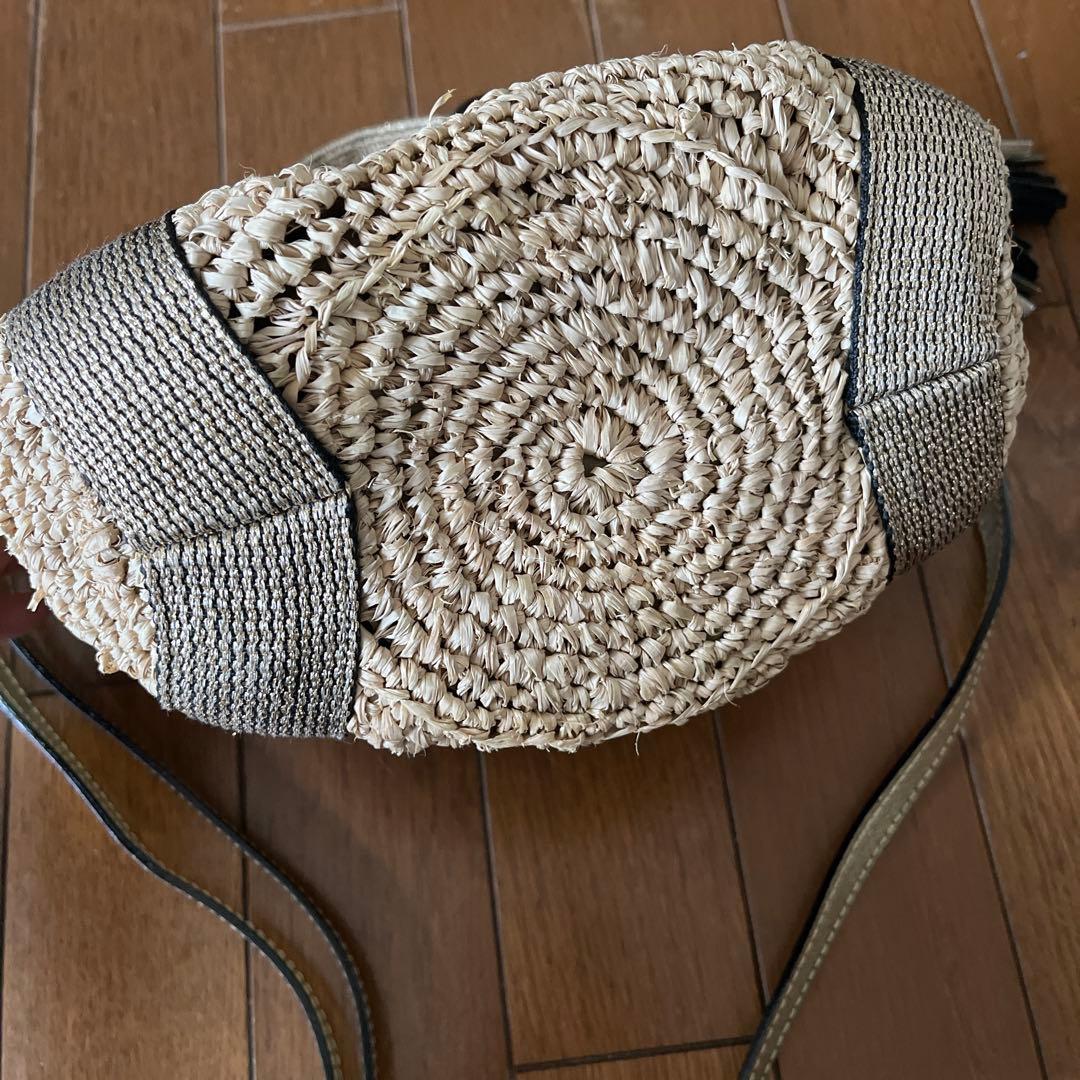 ヴィオラドーロ　カゴバッグラフィア2wayタッセル付き美品