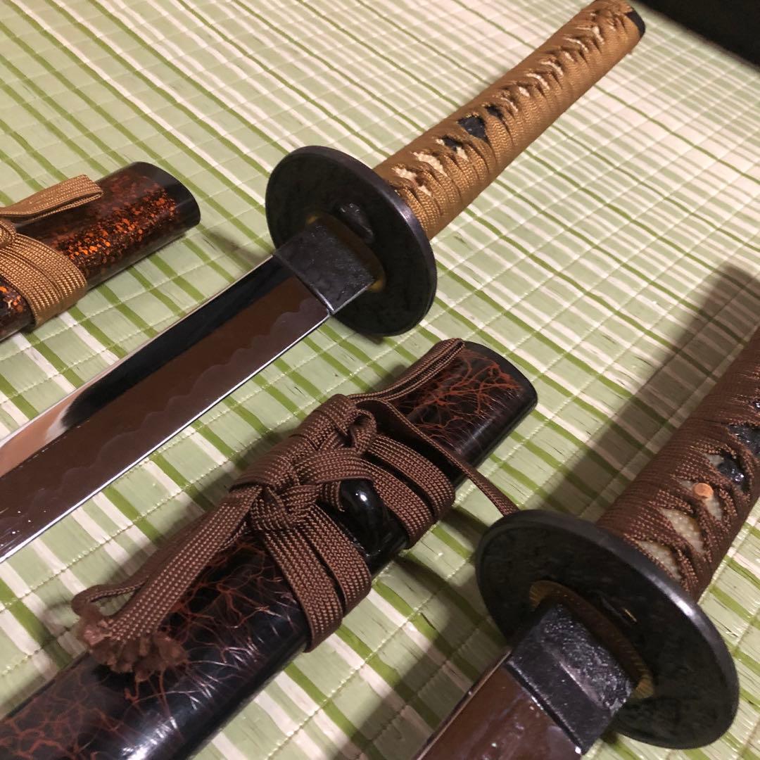 模造刀　模擬刀　武士　侍　伝統工芸品　剣　ソード　太刀　鞘　鍔　大衆演劇　3本