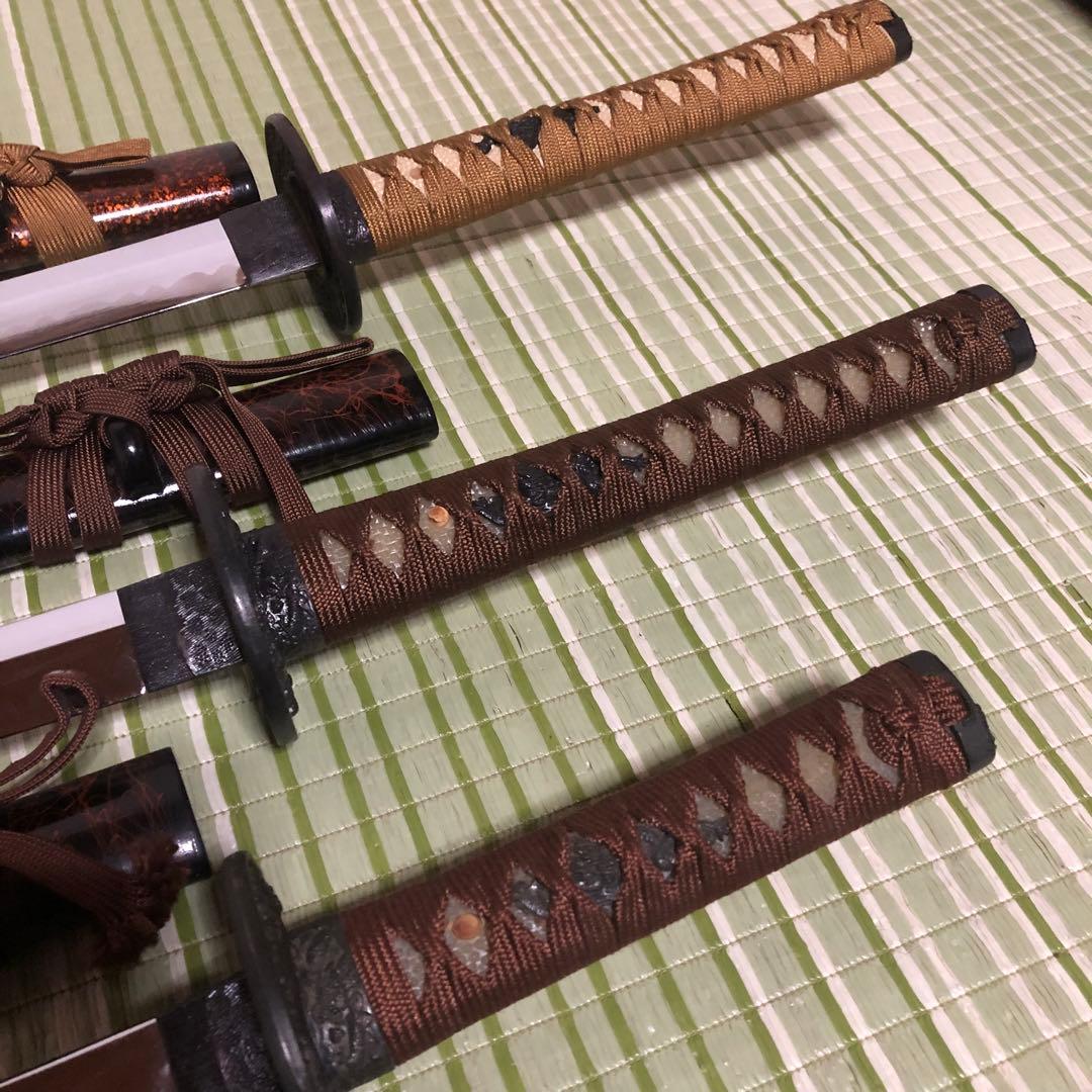 模造刀　模擬刀　武士　侍　伝統工芸品　剣　ソード　太刀　鞘　鍔　大衆演劇　3本