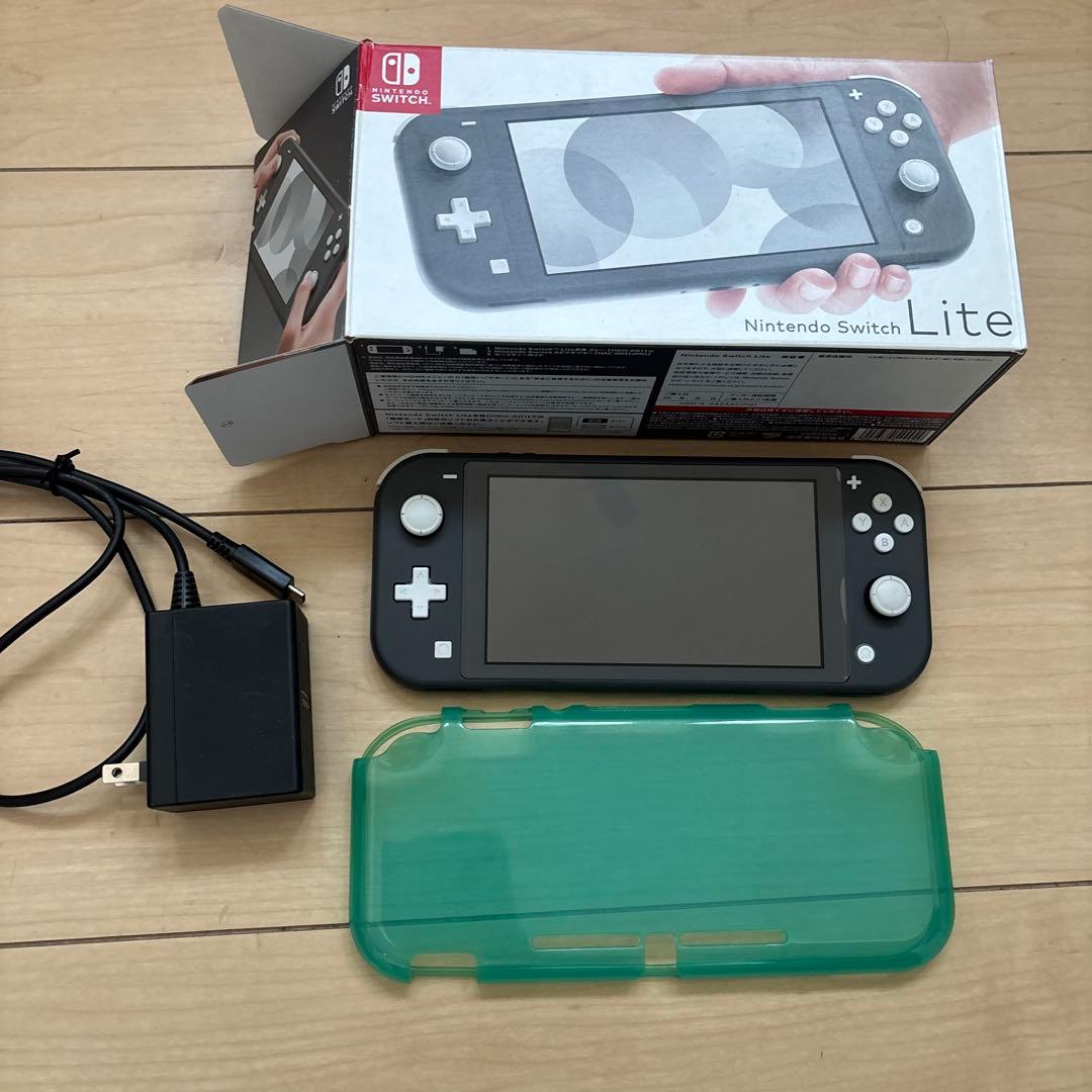 Nintendo Switch Lite 本体 充電器付き　グレー