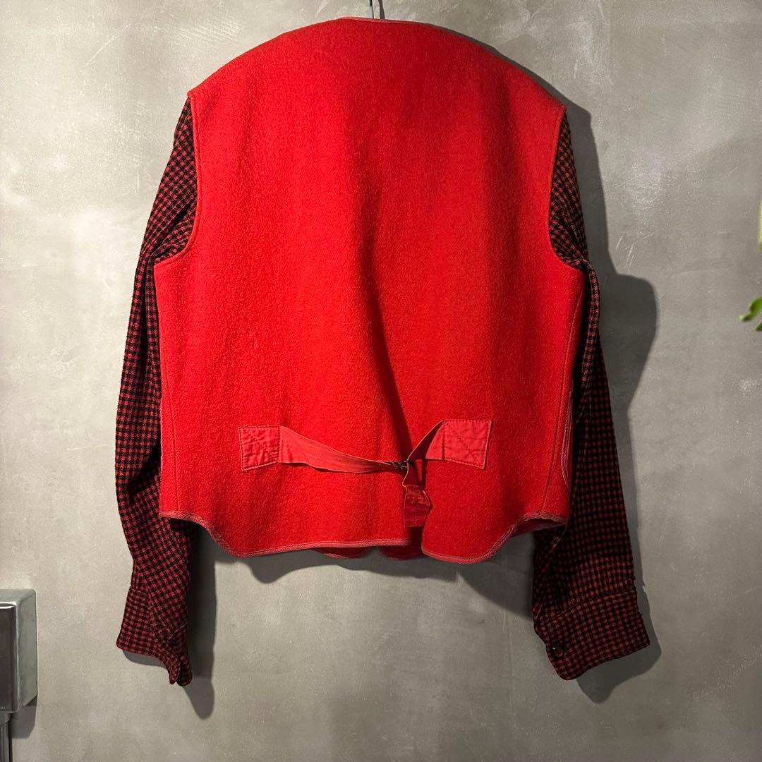 か*す様 50s Woolrich ウールリッチ　ノーカラージャケット　ベスト