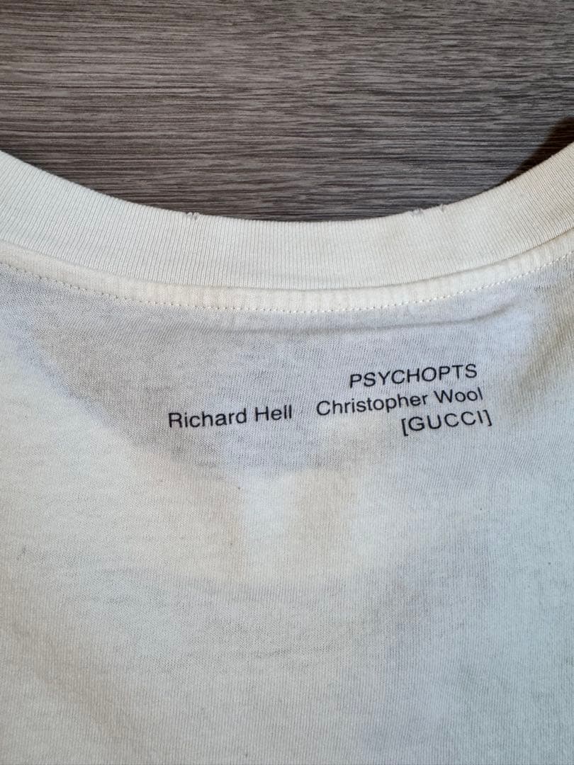 thankプリント Tシャツ gucci