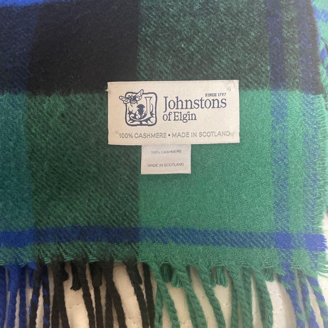 ジョンストンズ Johnstons100%カシミヤ ストール Baird 極美品