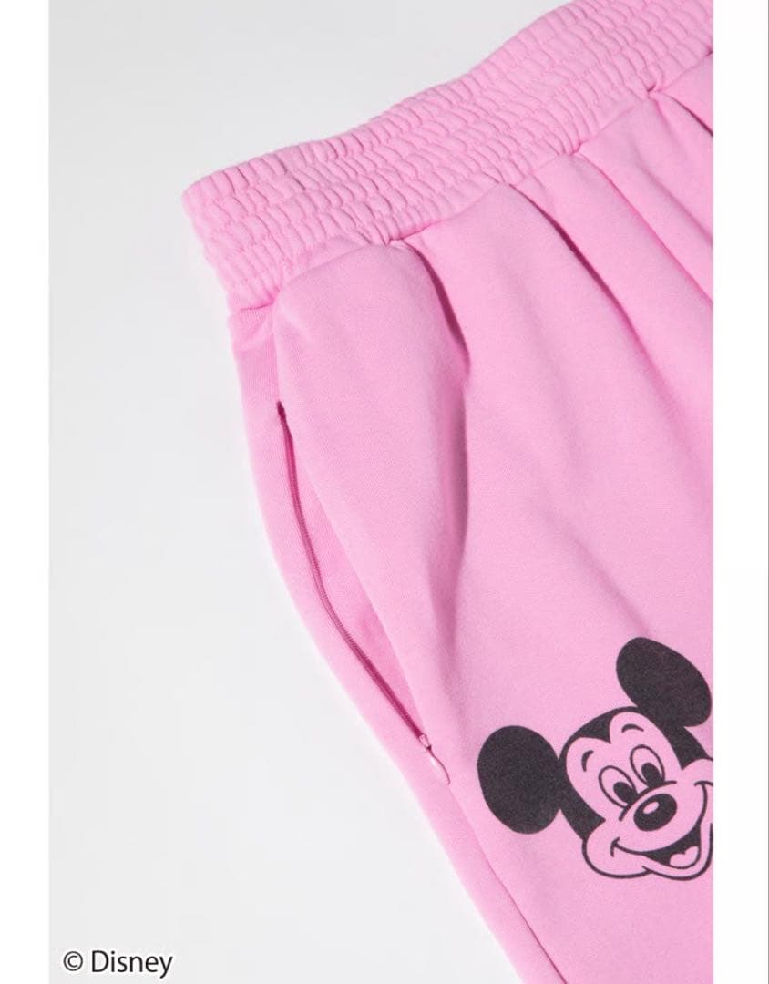 ｍｏｃｈｉ 　WCJ ミッキー　ディズニー スウェットパンツ ピンク
