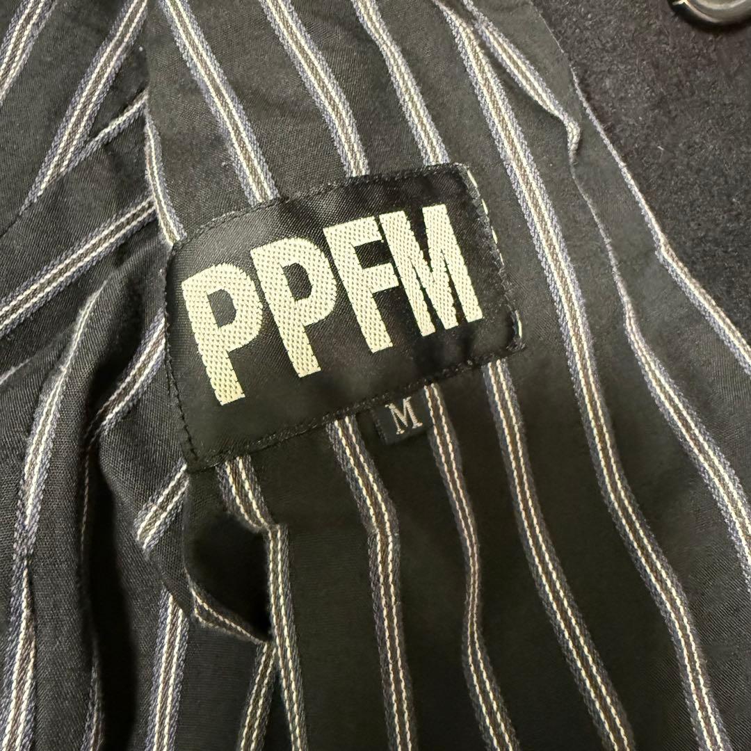 y2k 【PPFM 】ショート丈ピーコート　リアルファー　ファイブフォックス