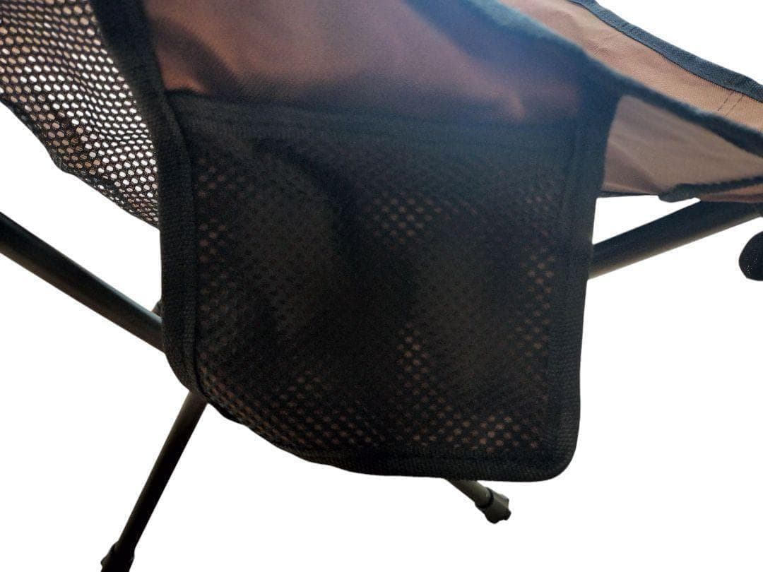 【超美】 DesertFox ロッキング機能 ハイバック 折畳チェア ブラウン