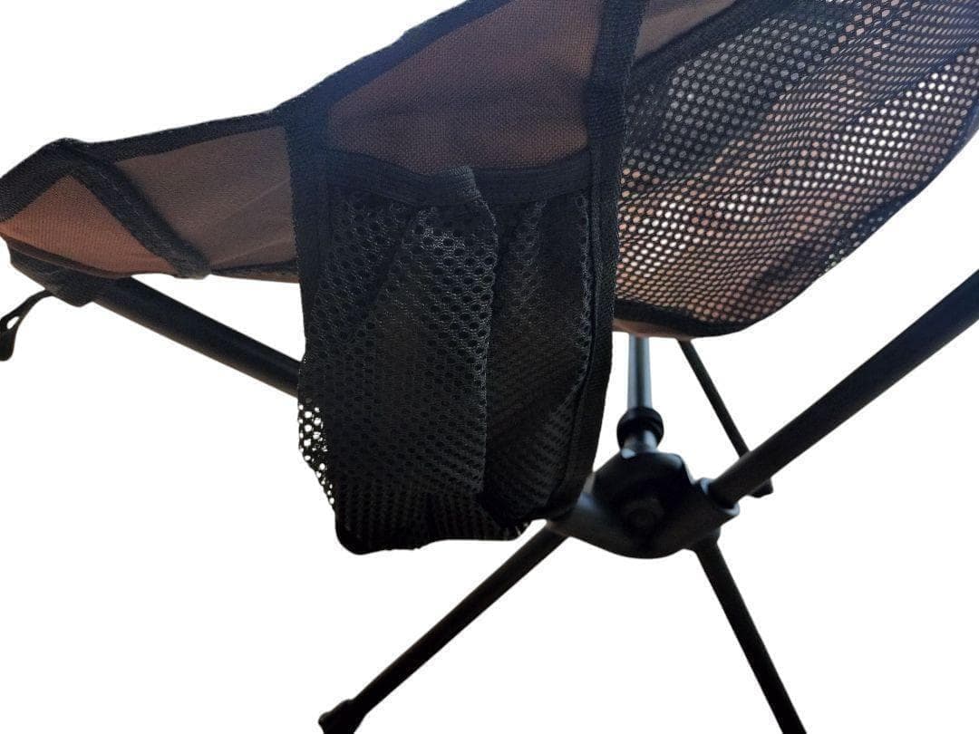 【超美】 DesertFox ロッキング機能 ハイバック 折畳チェア ブラウン