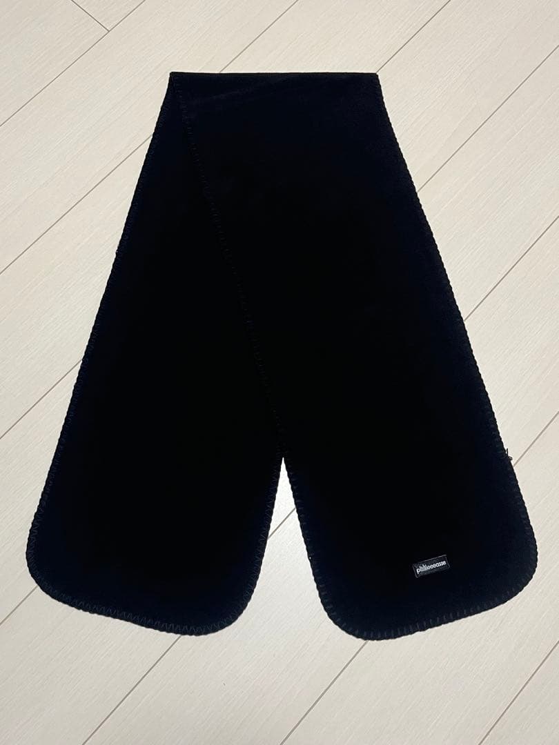 小物 plllllleeeasse fleece scarf BLACK