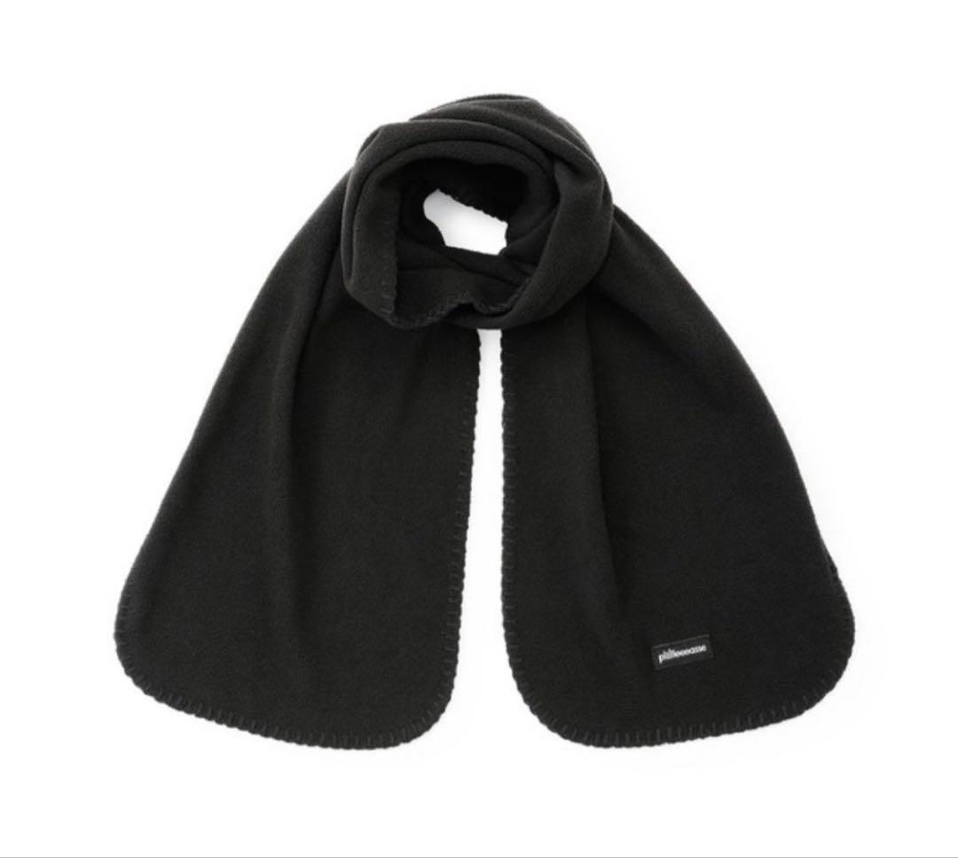 小物 plllllleeeasse fleece scarf BLACK