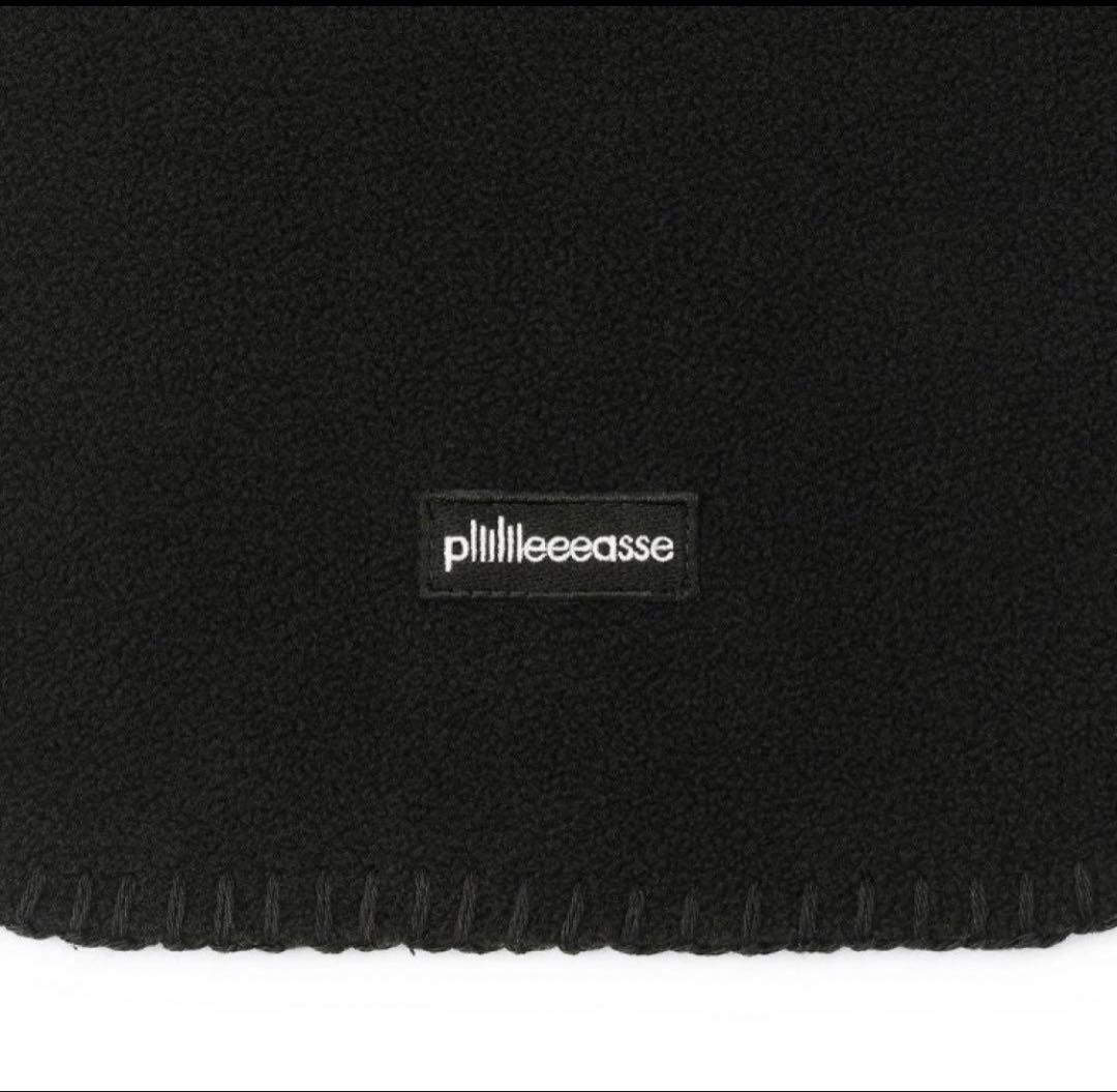 小物 plllllleeeasse fleece scarf BLACK