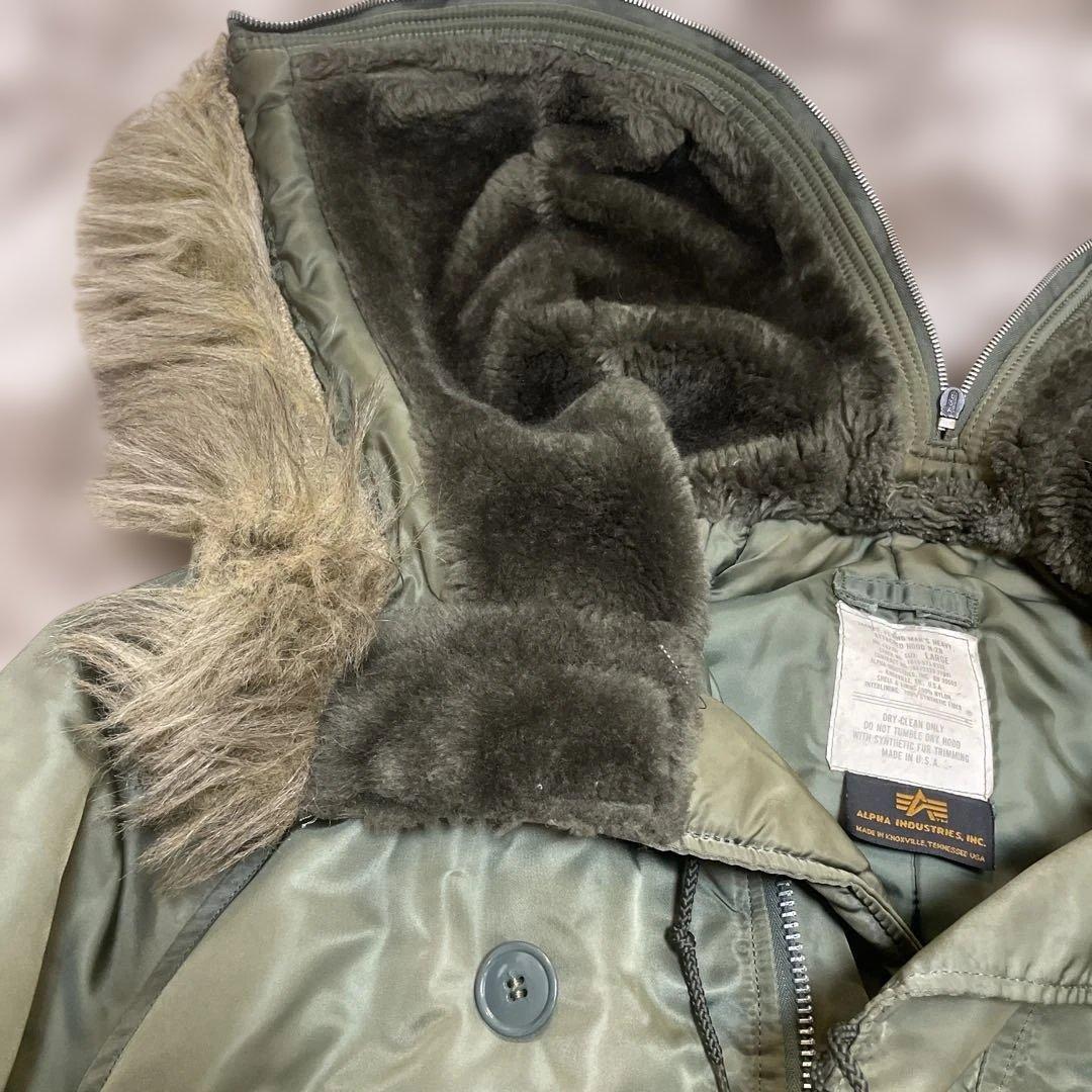 90s USA製 ALPHA N2B フライトジャケット N-2B オリーブ