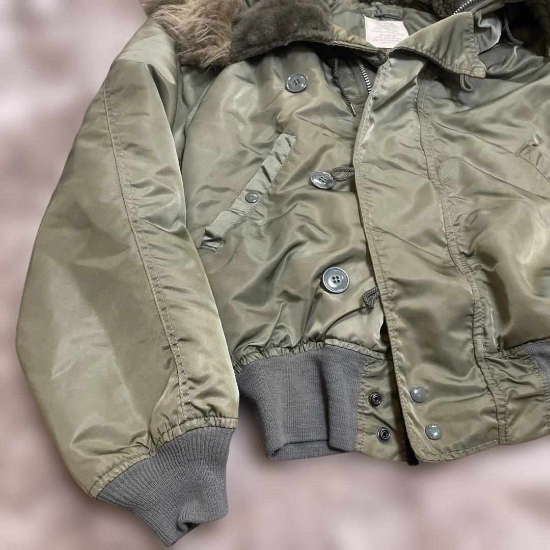 90s USA製 ALPHA N2B フライトジャケット N-2B オリーブ