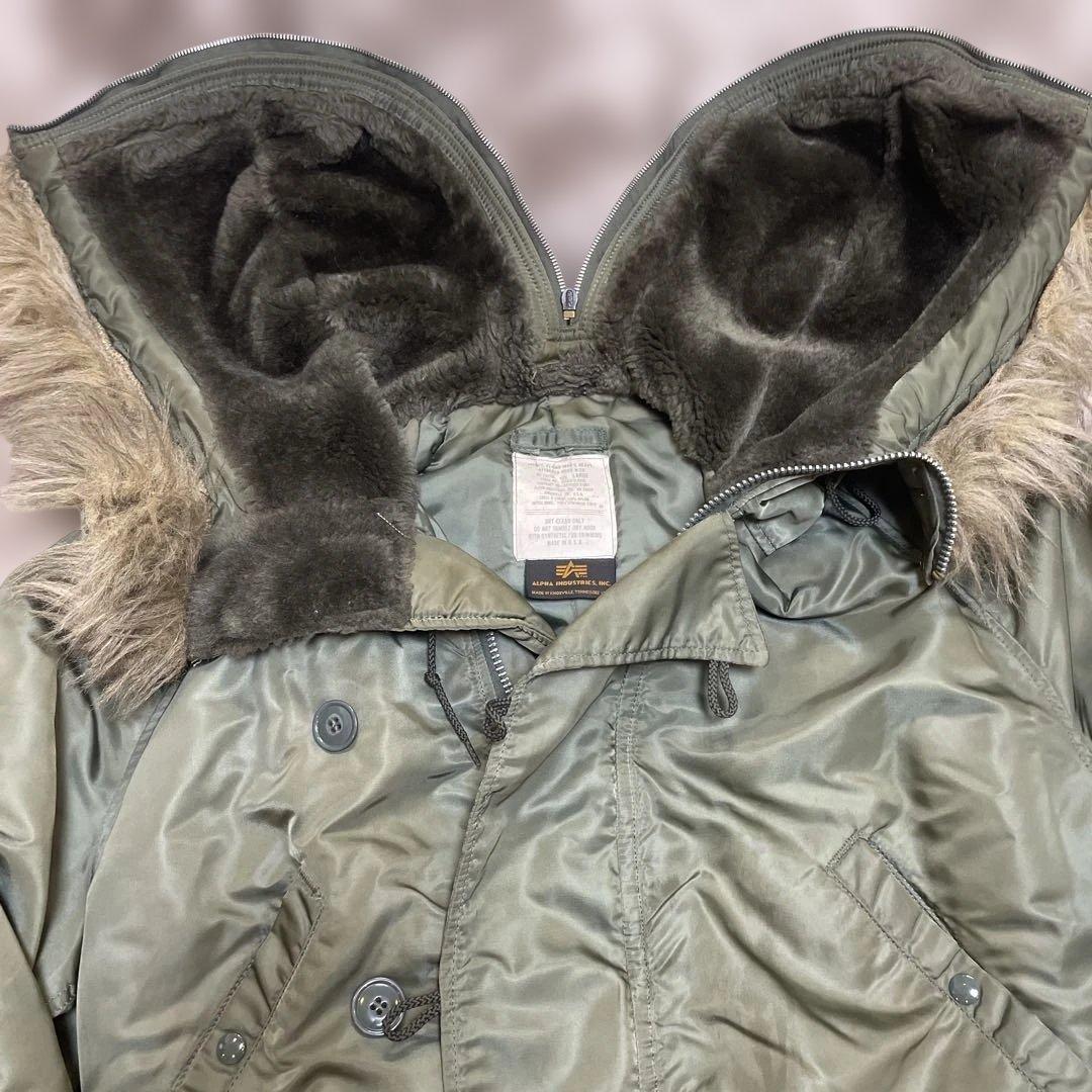 90s USA製 ALPHA N2B フライトジャケット N-2B オリーブ