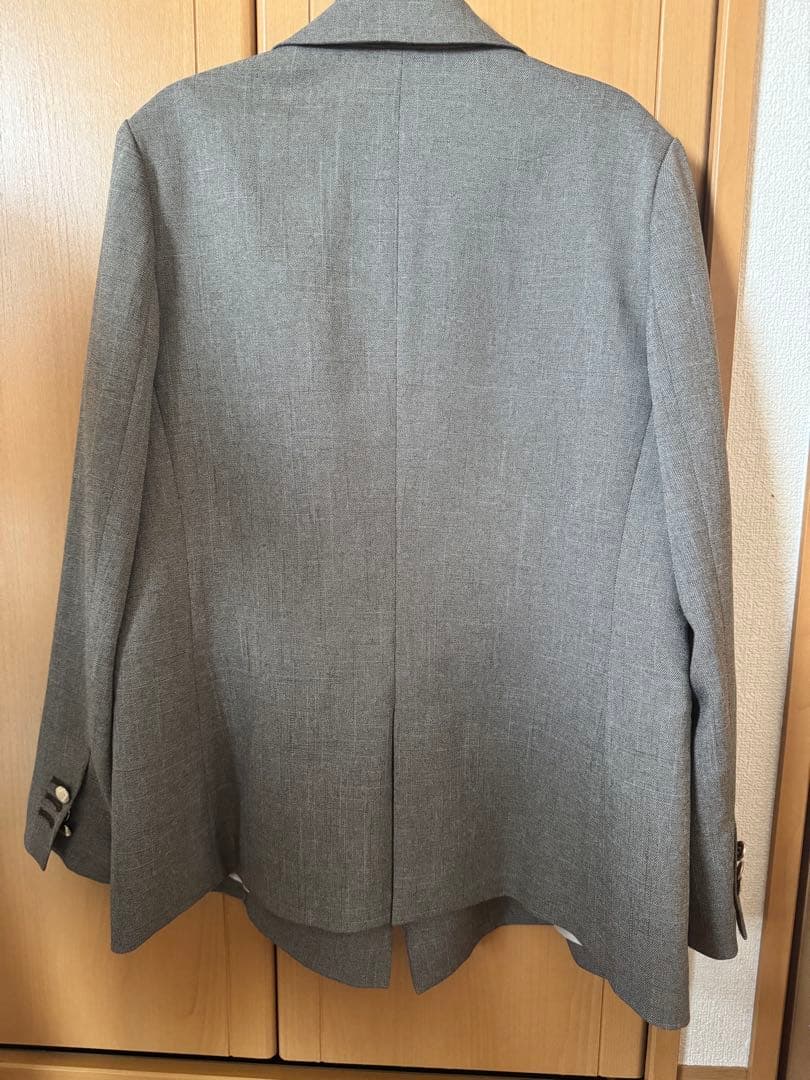 NOLLEY'S シャーグダブルジャケット グレー