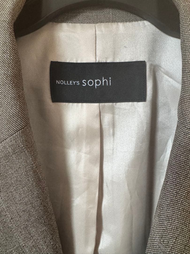 NOLLEY'S シャーグダブルジャケット グレー