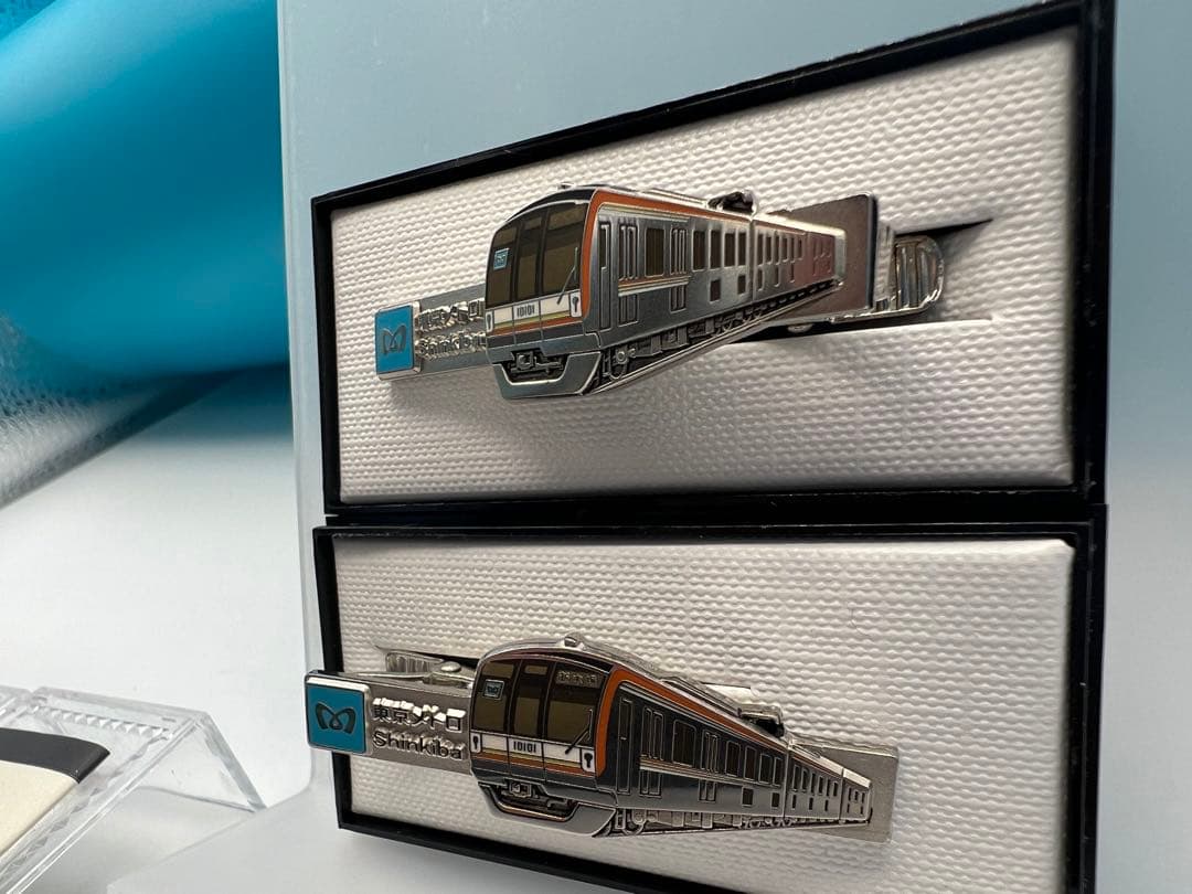 東京メトロ 木場駅開業20周年記念 ネクタイピン 男女セット