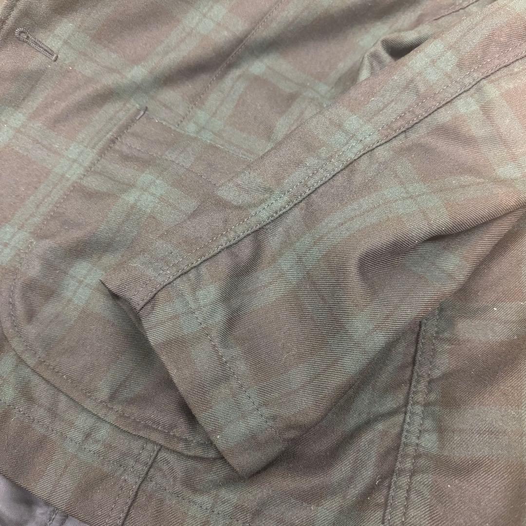 コムデギャルソンオム 縮絨ジャケット ブラックウォッチ ウール Sサイズ