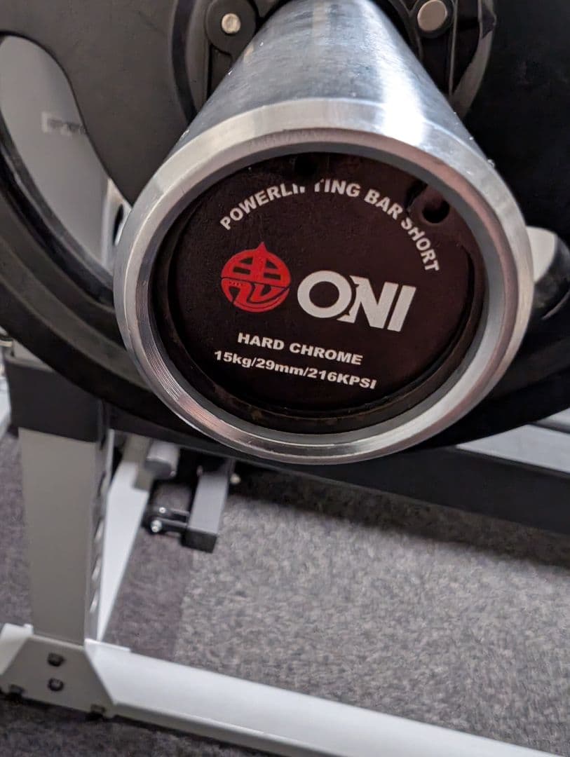 ONI 鬼 パワーリフティングバー ショートスリーブ オリンピックシャフト